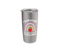 I Survived My First Year of Teaching Stainless Steel Insulated Tumbler