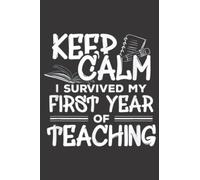 I Survived My First Year Of Teaching Summer Teacher Family Meme: Daily Planner Notepad To Do Schedule, Medium 6x9 Inches, 120 Pages, Printed Cover