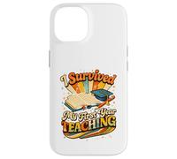 I Survived My First Year Teaching Groovy Retro Teacher Life Case for iPhone 14