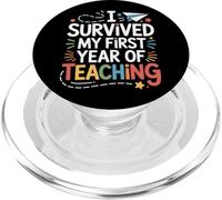 I Survived My First Year Teaching Students And Parents PopSockets PopGrip for MagSafe