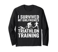 I Survived My Girlfriend's Triathlon Training, Triathlete Long Sleeve T-Shirt