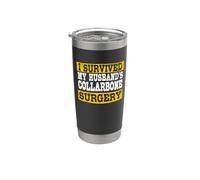 I Survived My Husband's Collarbone Surgery Stainless Steel Insulated Tumbler