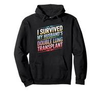 I Survived My Husband's Double Lung Transplant Proud Wife Pullover Hoodie