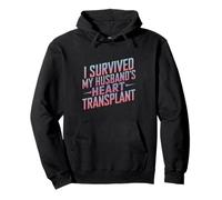 I Survived My Husband's Heart Transplant Spouse Caregiver Pullover Hoodie