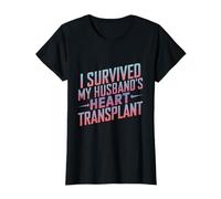 I Survived My Husband's Heart Transplant Spouse Caregiver T-Shirt