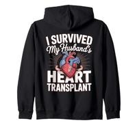 I Survived My Husband's Heart Transplant Zip Hoodie