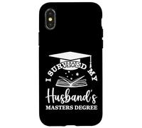 I Survived My Husband's Masters Degree 2025 Funny Graduation Case for iPhone X/XS