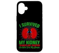 I Survived My Kidney Transplant - Organ Transplant Surgery Case for iPhone 16 Plus