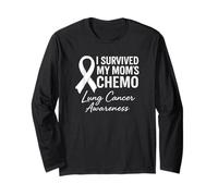 I Survived My Mom's Chemo Lung Cancer Awareness Long Sleeve T-Shirt