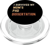 I survived my mom's PhD dissertation graduate retro vintage PopSockets PopGrip for MagSafe