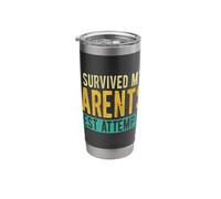 I Survived My Parents' Best Attempts Retro Stainless Steel Insulated Tumbler