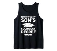 I Survived My Son's Sociology Degree School Graduation Tank Top