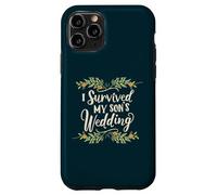 I Survived My Son's Wedding Parental Triumph Mom Dad Floral Case for iPhone 11 Pro