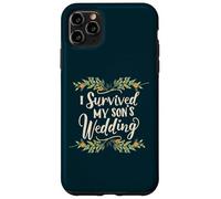 I Survived My Son's Wedding Parental Triumph Mom Dad Floral Case for iPhone 11 Pro Max