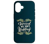 I Survived My Son's Wedding Parental Triumph Mom Dad Floral Case for iPhone 16