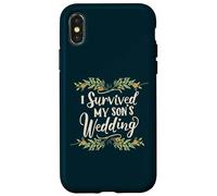 I Survived My Son's Wedding Parental Triumph Mom Dad Floral Case for iPhone X/XS