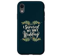 I Survived My Son's Wedding Parental Triumph Mom Dad Floral Case for iPhone XR