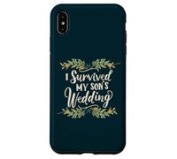 I Survived My Son's Wedding Parental Triumph Mom Dad Floral Case for iPhone XS Max