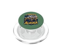 I Survived My Trip To Alaska Tourist Bear Moose & Mountains PopSockets PopGrip for MagSafe