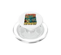 I Survived My Trip To Hawaii Vacation Shark Volcano Humor PopSockets PopGrip for MagSafe
