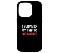 I Survived My Trip To LOS ANGELES T-Shirt Simple City Case for iPhone 14 Pro