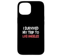 I Survived My Trip To LOS ANGELES T-Shirt Simple City Case for iPhone 15