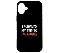 I Survived My Trip To LOS ANGELES T-Shirt Simple City Case for iPhone 16 Plus