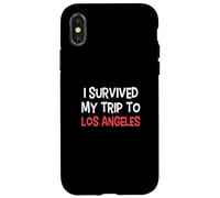 I Survived My Trip To LOS ANGELES T-Shirt Simple City Case for iPhone X/XS
