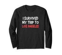 I Survived My Trip to Los Angeles T-Shirt Simple City Long Sleeve T-Shirt