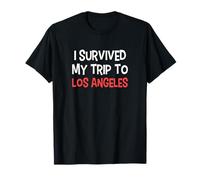 I Survived My Trip to Los Angeles T-Shirt Simple City T-Shirt