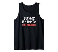 I Survived My Trip to Los Angeles T-Shirt Simple City Tank Top