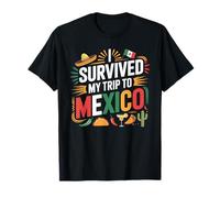 I Survived My Trip to Mexico T-Shirt Simple City Mexico T-Shirt