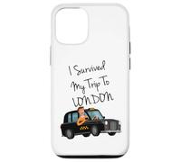 I Survived My Trip To New London Funny Sarcastic London Taxi Case for iPhone 12/12 Pro