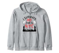 I Survived My Trip To NYC Manhattan Travel Souvenir Zip Hoodie
