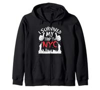 I Survived My Trip To NYC Manhattan Travel Souvenir Zip Hoodie
