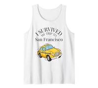 I Survived My Trip to San Francisco in A Francisco City Taxi Tank Top