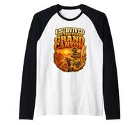 I Survived My Trip to The Grand Canyon Vacation Humor Raglan Baseball Tee