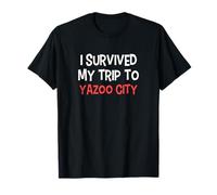I Survived My Trip To YAZOO CITY T-Shirt Simple City T-Shirt