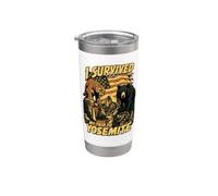 I Survived My Trip to Yosemite Funny Tourist Souvenir Stainless Steel Insulated Tumbler