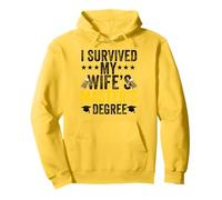 i survived my wife masters program Funny Wife Graduation Pullover Hoodie
