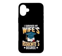 i survived my wifes associate's degree graduation gifts Case for iPhone 16 Plus