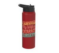 I Survived My Wife's Cataract Surgery Stainless Steel Insulated Water Bottle
