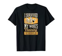 I Survived My Wife's Training Schedule Triathlon T-Shirt