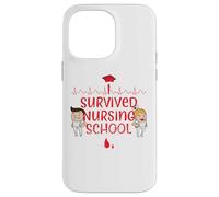 I Survived Nursing School Funny Graduation Case for iPhone 14 Pro Max