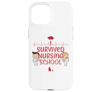 I Survived Nursing School Funny Graduation Case for iPhone 15