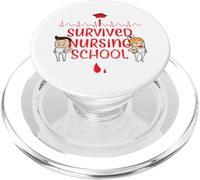 I Survived Nursing School Funny Graduation PopSockets PopGrip for MagSafe