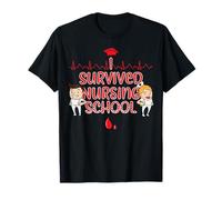 I Survived Nursing School Funny Graduation T-Shirt