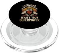 I Survived Open Heart Surgery Recovery Survivor Men PopSockets PopGrip for MagSafe