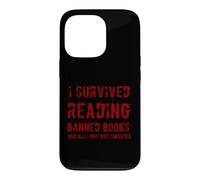 I Survived Reading Banned Books Bookworm Reader Case for iPhone 13 Pro