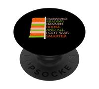 I Survived Reading Banned Books Librarians Book Enthusiasts PopSockets Adhesive PopGrip